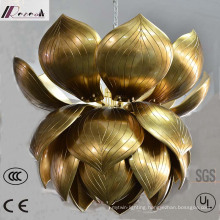 Antique Gold Flower Hotel Project Chandelier